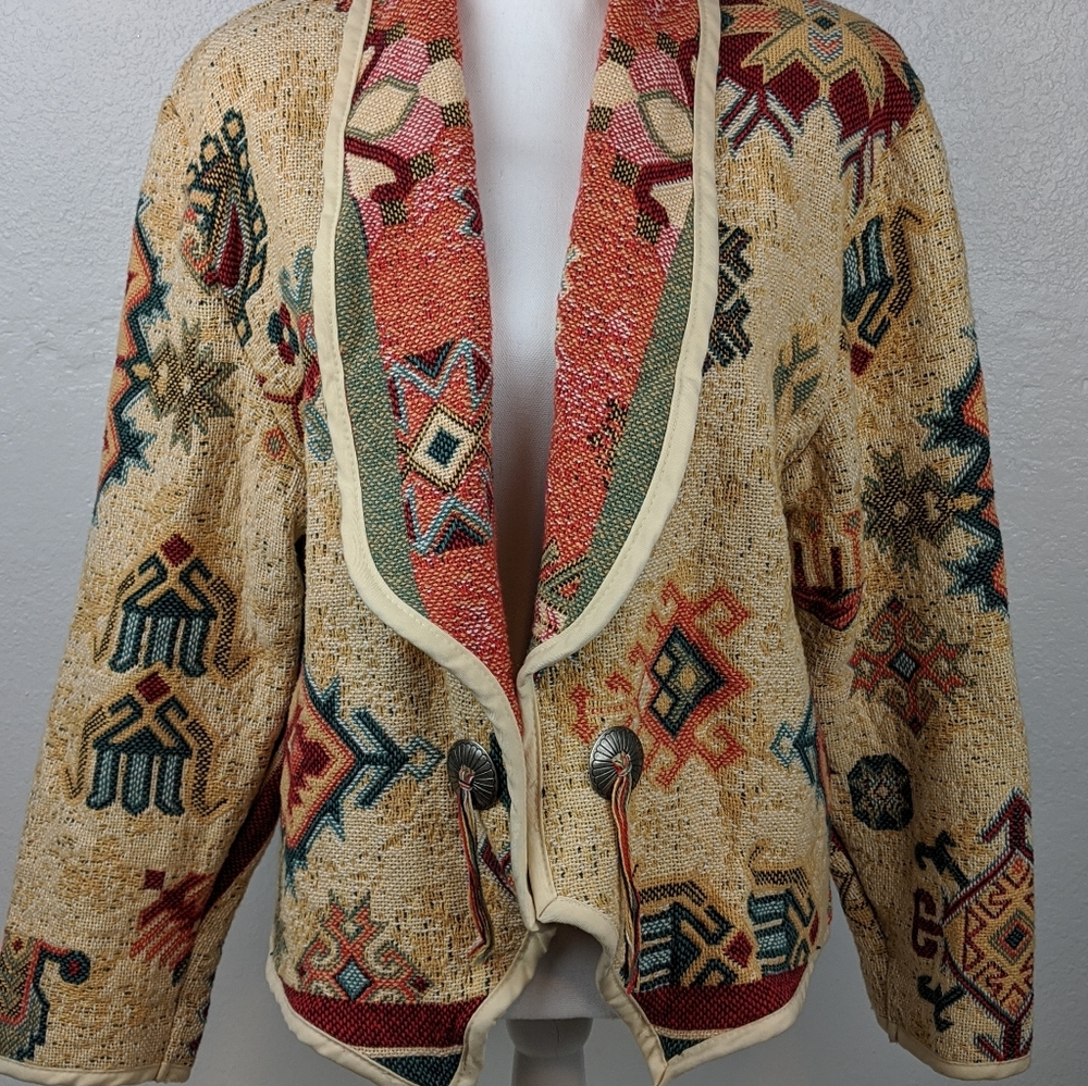 Kokopelli Cotton Jacket Coat L multicolor Western